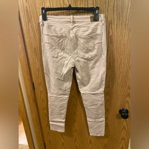 American Eagle AEO Size 12 Hi-Rise Jegging Super Stretch X Light Pink